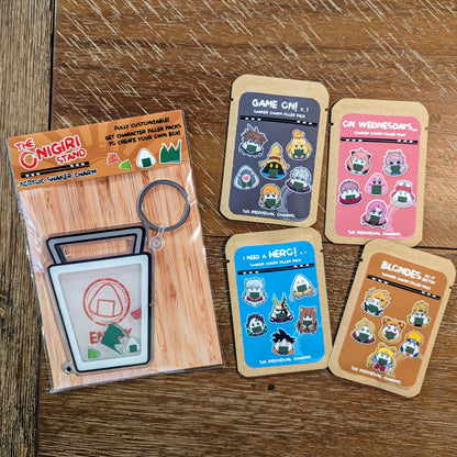 Take-Out Box Fillable Shaker Keychain + Filler Packs