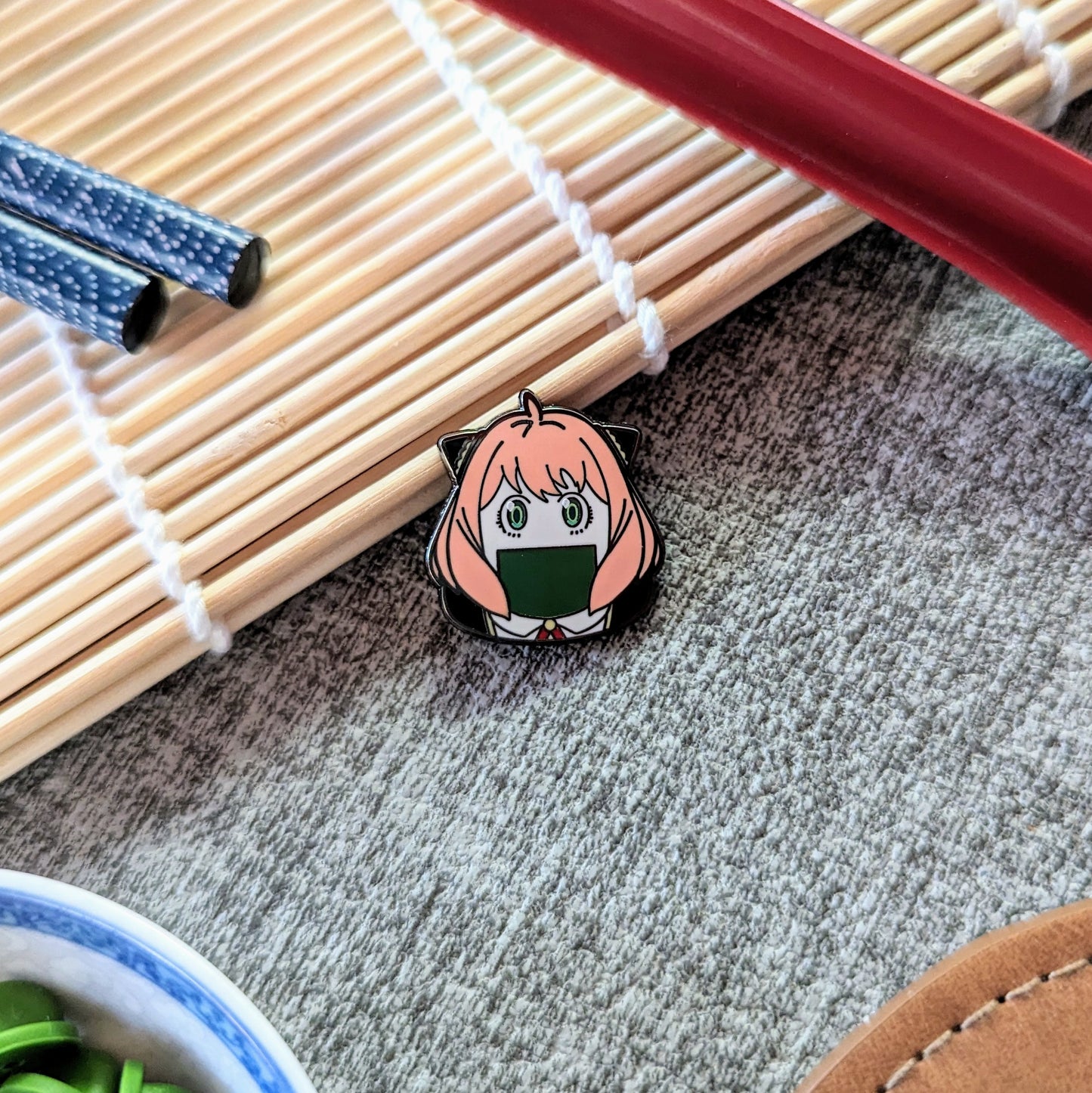 Spy Peanut Onigiri (multiple designs) - Mini Pin