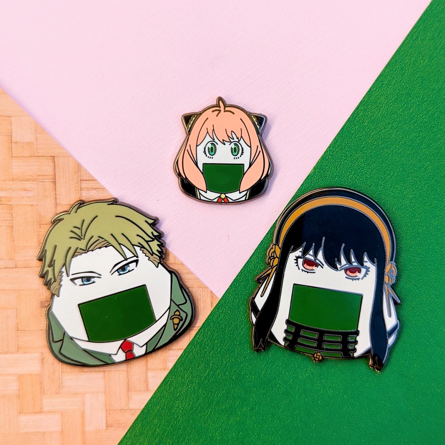 Spy Peanut Onigiri (multiple designs) - Mini Pin