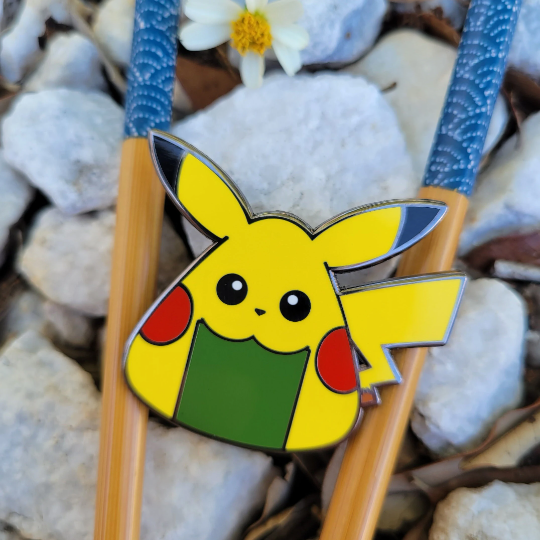 Surprised Pikachu Meme Acrylic Pin -  Hong Kong